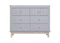Комод Classic 6 ящиков с фрезеровкой "Мозаика" (серый)