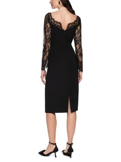 Marc Cain Платье - футляр, декорированное кружевом