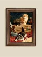 Картина интерьерная на холсте в раме 25*31 см