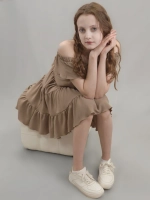 Юбка для девочки летняя с воланами ярусная