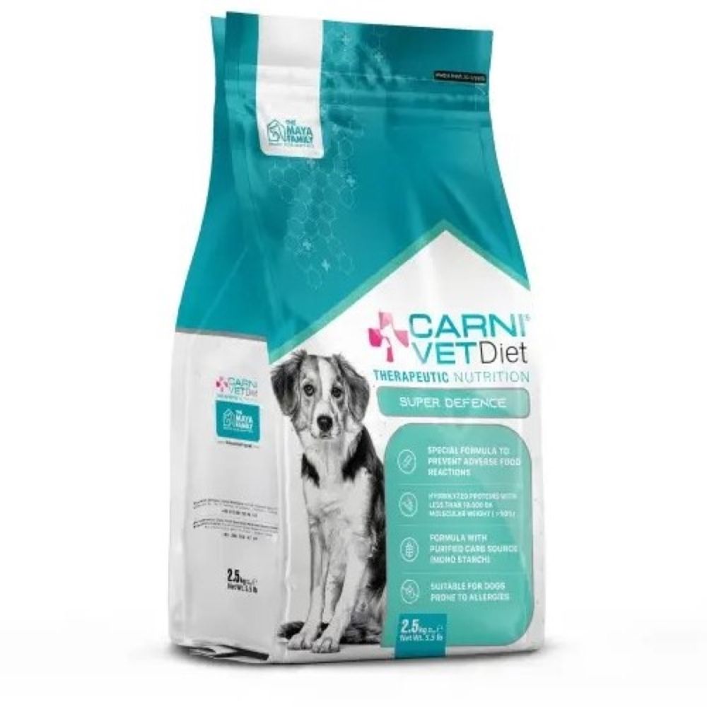Сухой корм CARNI Vet Diet Dog Super Defense для собак при аллергии и пищевой непереносимости - 2,5 кг