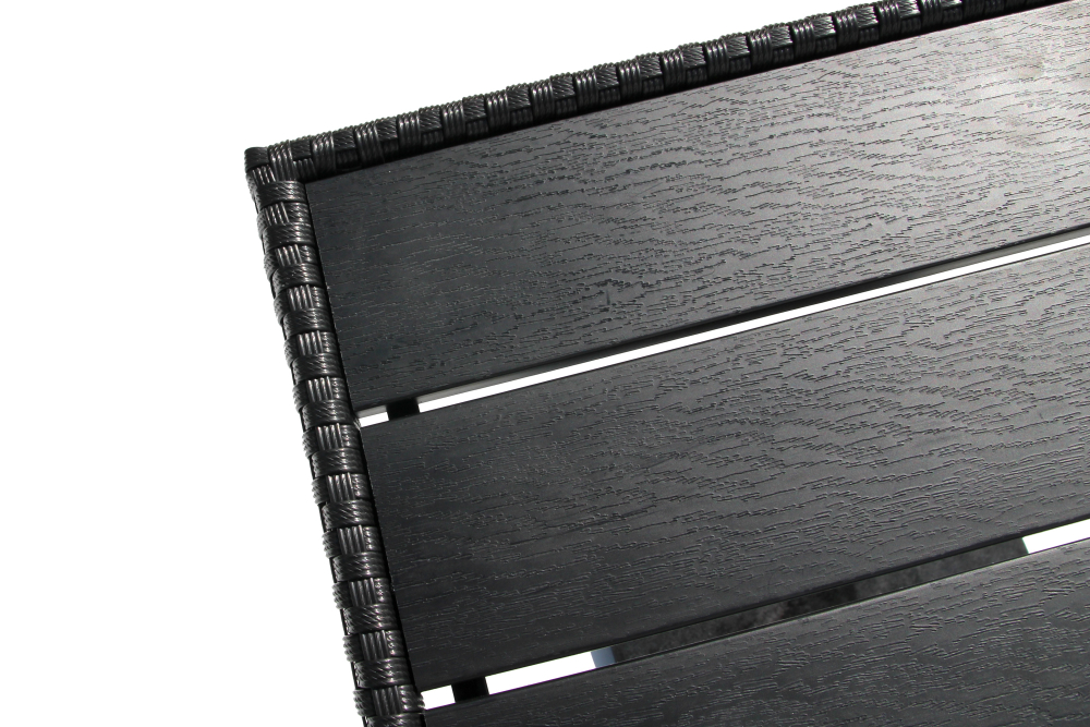 Набор мебели Garden Story Аскер мини 4 уп.(2 Стул Garden Storyа Аскер с под.+стол 70см 2 уп., каркас черн, ротанг черн.)