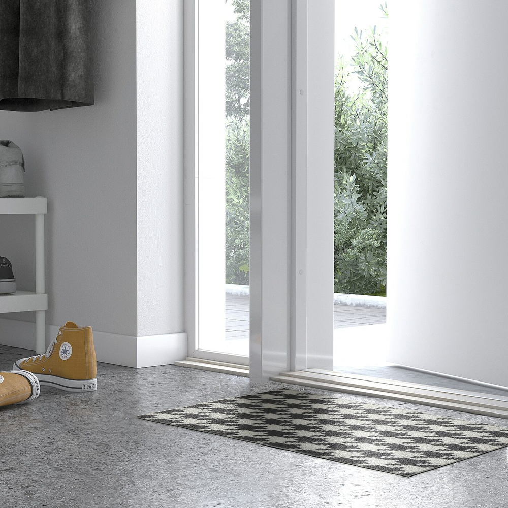 IKEA TOMTRÄTT  (ИКЕА ТОМТРÄТТ)  -  Коврик, светло-серый/темно-серый, 40x60 см