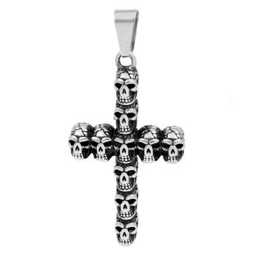 Кулон Крест из черепов (038)