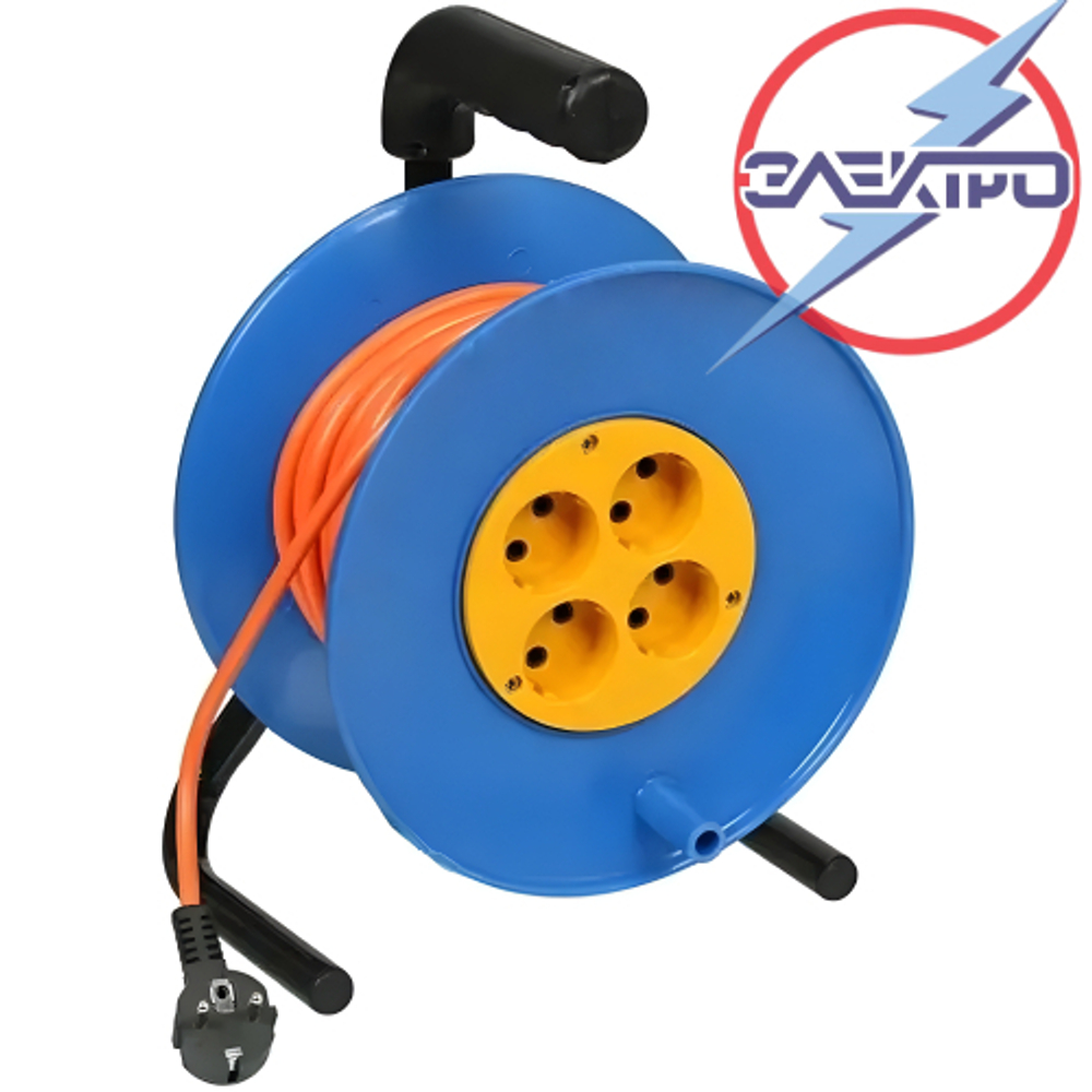 Катушка (удлинитель) 30м 2200Вт (оранж.)*** Электро 0487