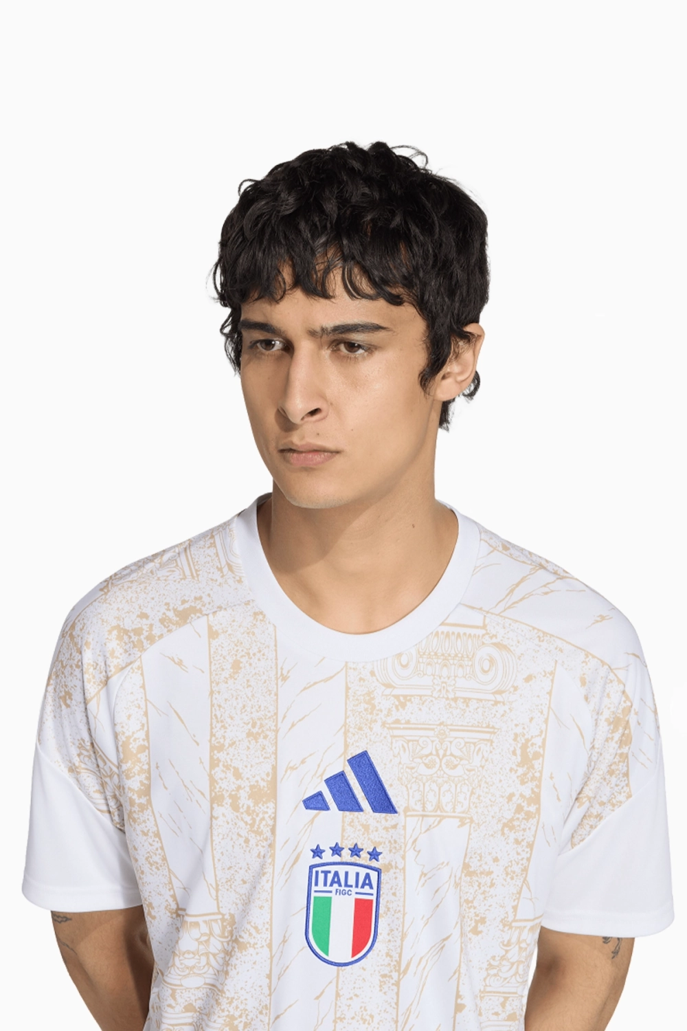 Футболка adidas Италия 2026 Pre-Match - белый