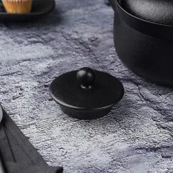 Чайник 950 мл d 14 см h10,5 см с ситом Smooth Black Raw Stellar P.L. Proff Cuisine [1]