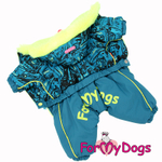 ForMyDogs Комбинезон бирюза/лайм для мальчиков (8)