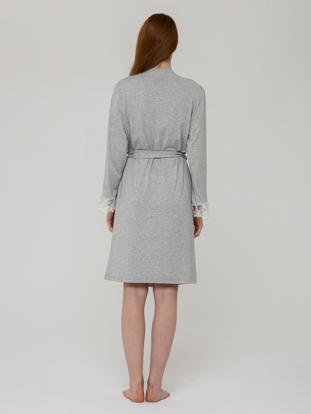 Халат Хл-301/серый-меланж