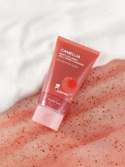 Round Lab Очищающий гель-маска с экстрактом камелии и коллагеном Deep Collagen Jelly Mask Cleanser 150 мл