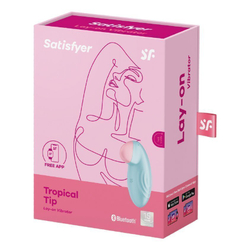 Вибромассажёр Satisfyer Tropical Tip, голубой