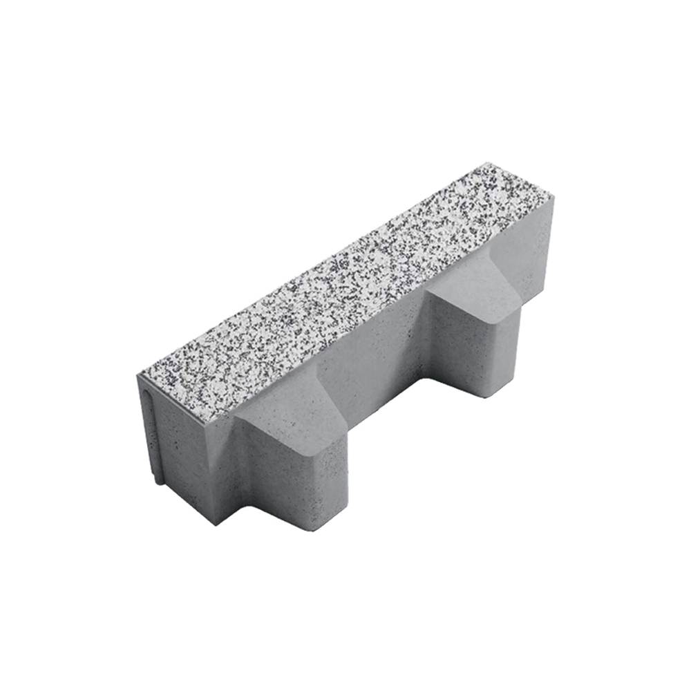 Тротуарная плитка ГАЗОННАЯ РЕШЕТКА - Стоунмикс Белый с черным