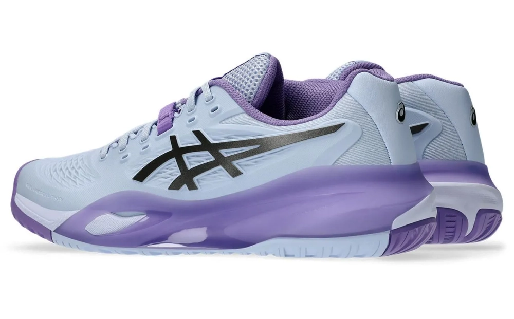Женские теннисные кроссовки Asics Gel-Resolution X Night Energy - blue fade/gunmetal