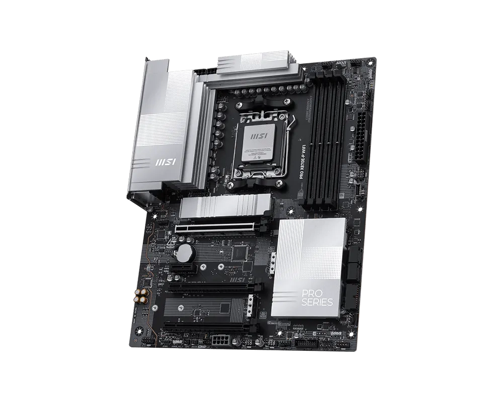 Материнская плата MSI PRO X870E-P WIFI AM5 4xDDR5 4xSATA3 RAID 3xM.2 HDMI 2xType-C(DP) ATX