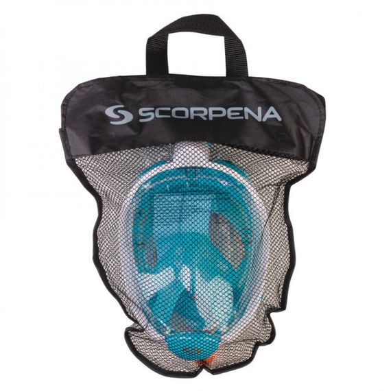 Маска полнолицевая Scorpena Swim малая бирюзовая