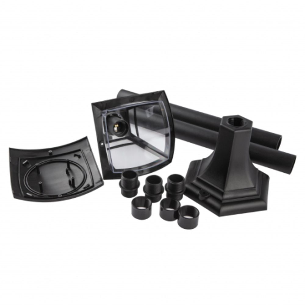 Садово-парковый светильник ЭРА «Валенсия 4» НТУ 07-40-002 черный 4-гранный напольный IP44 Е27 max 60Вт