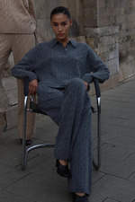 Костюм из кашемира и шерсти мериноса, Серый