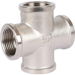 Крестовина ВВ никелированная 3/4 STOUT