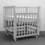 Детская кровать Antemi Terra Light New с маятником, Серый