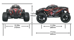 Радиоуправляемый монстр Remo Hobby Mmax синий 4WD RTR масштаб 1:10 2.4G - RH1031-BLUE