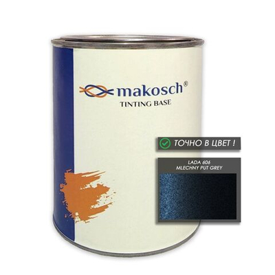Автоэмаль makosch/LADA 606, Базовая эмаль, чёрный, перламутр, 800мл.