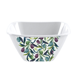 Миска квадратная "Bergamo", 2л с декором (белый)