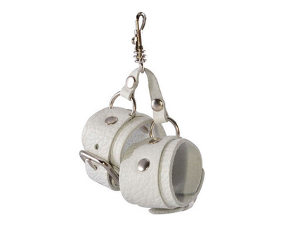 Брелок наручники белые (Цвет: белый)