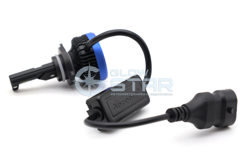 Светодиодные лампы головного света Aozoom P5-HB3/HB4 (9005/9006) с радиатором, 12V, 35W, 6000K, чип Korea WT35