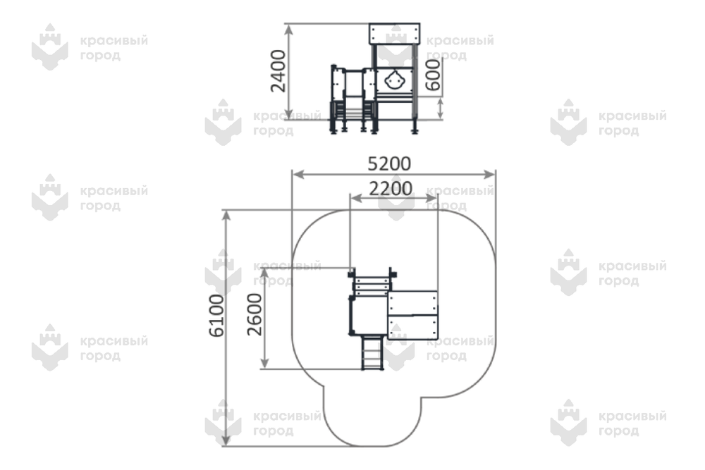 Игровой комплекс Джунгли мини
