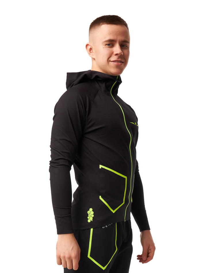 ХУДИ МУЖСКОЕ HOODIE | BLACK/YELLOW