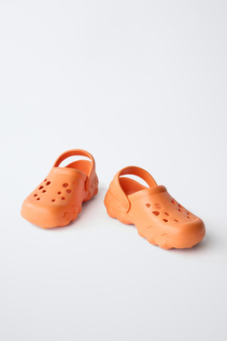 ZARA СПОРТИВНЫЕ САБО С РЕЗИНОВЫМ ПОКРЫТИЕМ, ОРАНЖЕВЫЙ