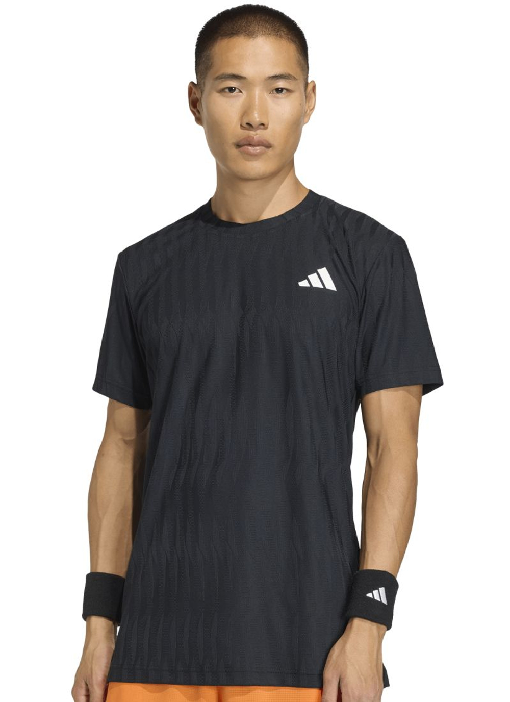 Мужская теннисная футболка Adidas Climacool+ Airchill Freelift - black