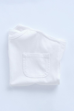 ZARA ФУТБОЛКА В СТИЛЕ РУСТИК С КАРМАНОМ — TIMELESZ, БЕЛЫЙ