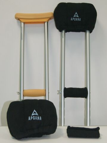 Комплект мягких накладок на костыли