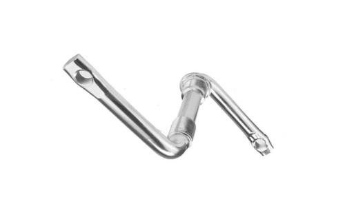 Шатуны односоставные TRIX 140мм, резьба лев. 7/8 "мм, прав. 15/16", для педали 1/2", серебристые