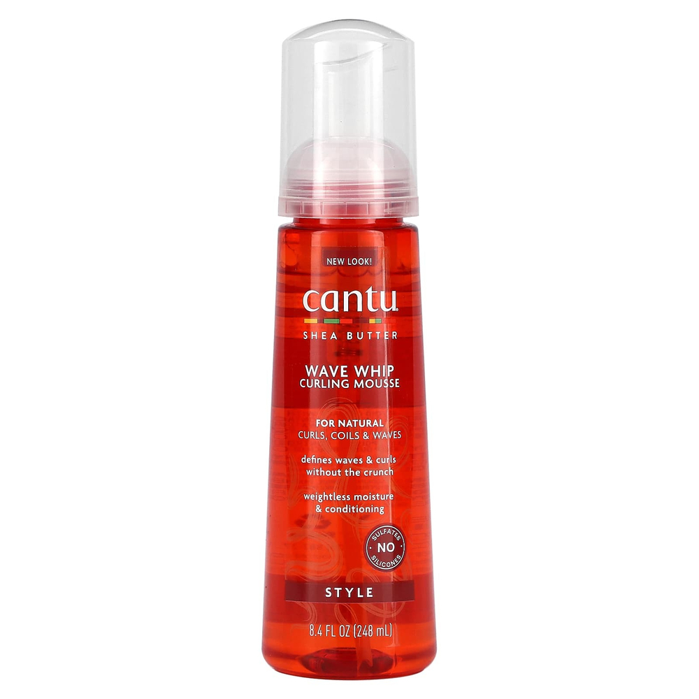 Cantu, Масло ши, мусс для завивки волос Wave Whip, 248 мл (8,4 жидк. унц.)