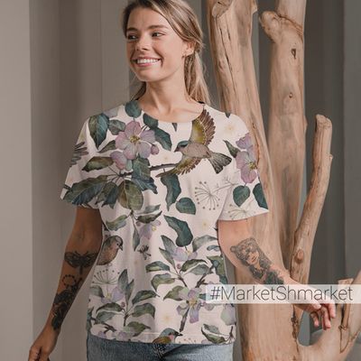 Футболка женская стандарт с принтом 