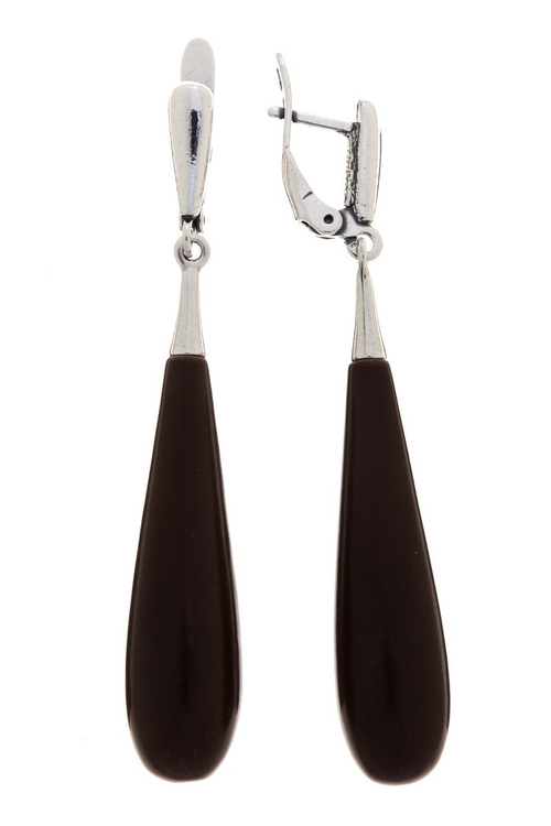 "Ротидуя" серьги в серебряном покрытии из коллекции "Нить судьбы" от Jenavi  с английским замком