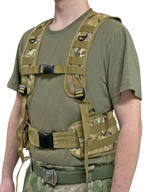 Фронтовая ременно-плечевая система (РПС) быстрого сброса (мультикам)