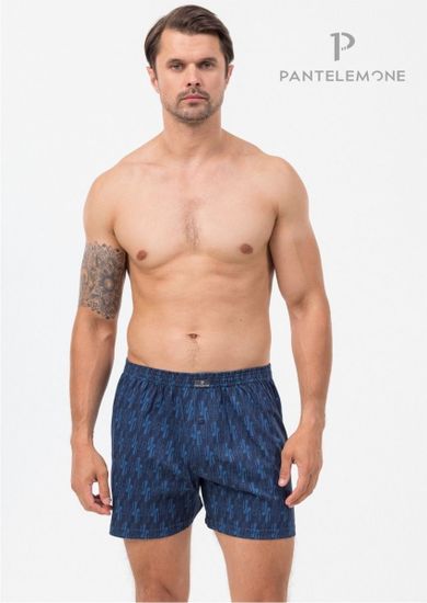 Трусы мужские семейные Pantelemone PMB-446, геометрия деним/темно-синяя