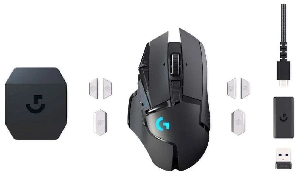 Мышь Logitech G502 Lightspeed 910-005567 черный