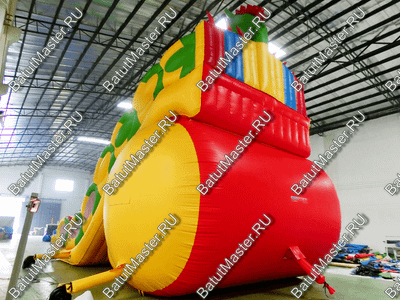 Коммерческий надувной батут-горка "Дракон" 18*8*13 м