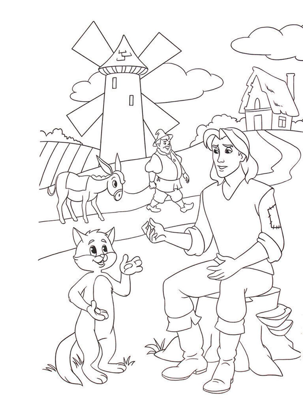 Раскраска А4 Проф-Пресс Кот в сапогах, 8стр