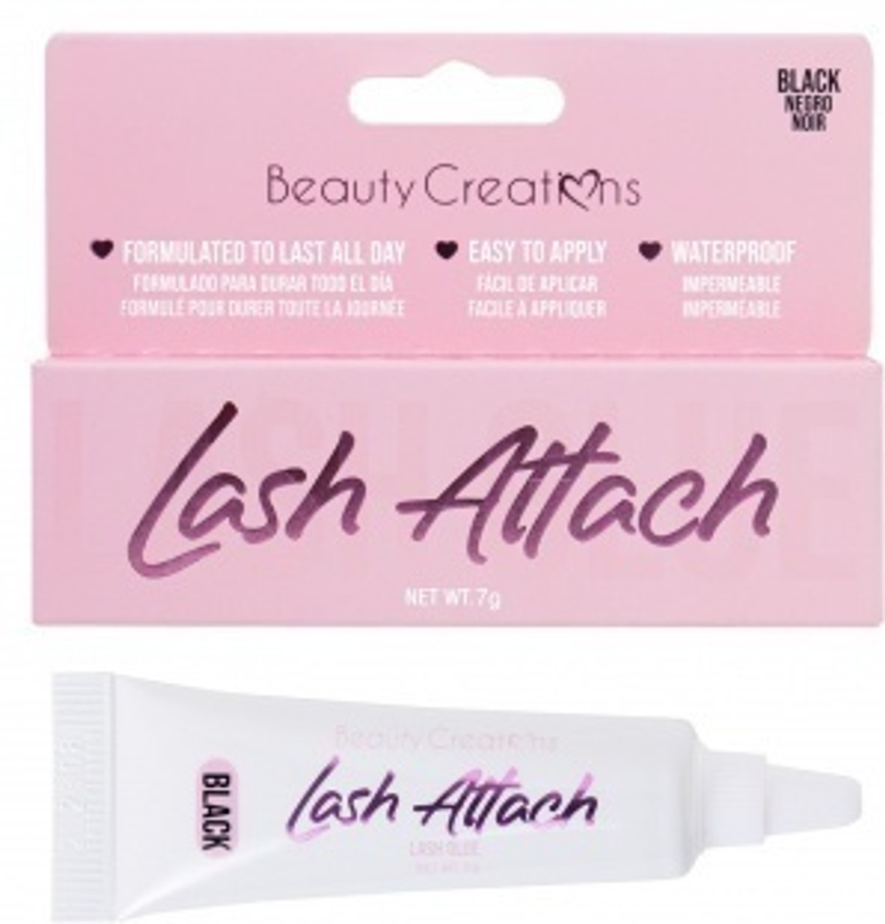 Beauty Creations Lash Attach Black Клей для ресниц черный 7 г