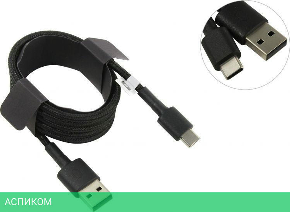Кабель Xiaomi Mi Type-C Braided Cable SJV4109GL (SJX10ZM) Black
