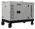 Электростанция дизельная с воздушным охлаждением HYUNDAI DHY 10000SE-3 в кожухе