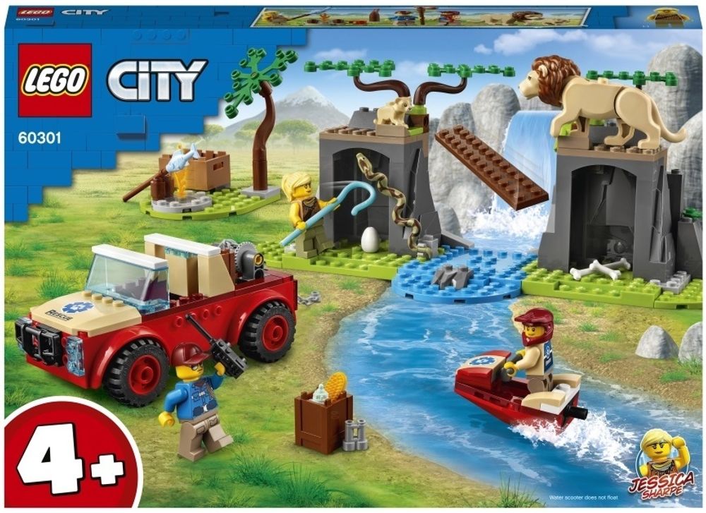 Конструктор LEGO City Wildlife 60301 Спасательный внедорожник для зверей