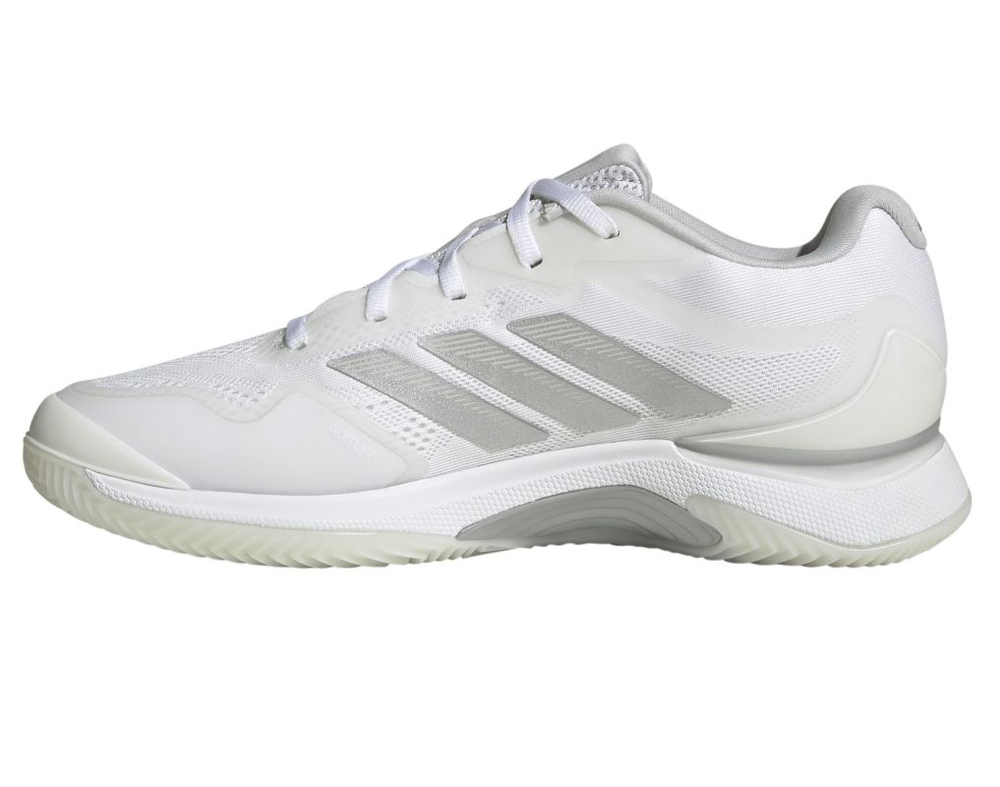 Женские Кроссовки теннисные Adidas Avacourt 3 Clay - cloud white/silver metallic/dash grey