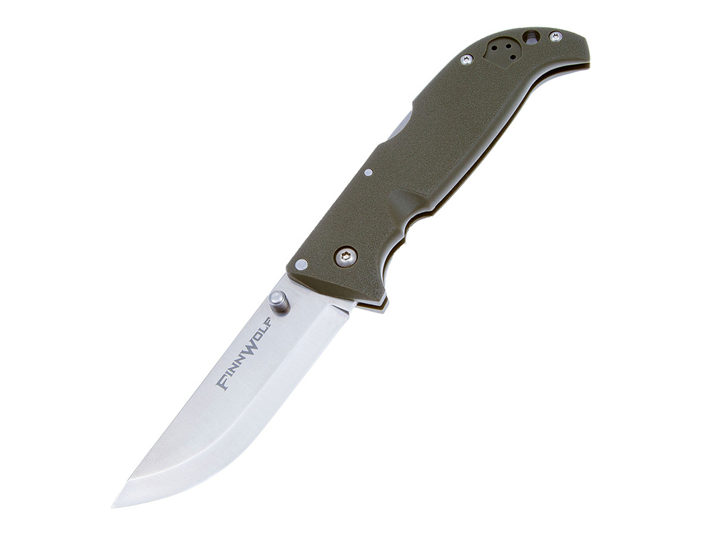 Нож складной Cold Steel Finn Wolf OD Green, сталь AUS8A, рукоять Griv-Ex, 96г