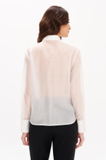 23363 Блузка женская (молочный)